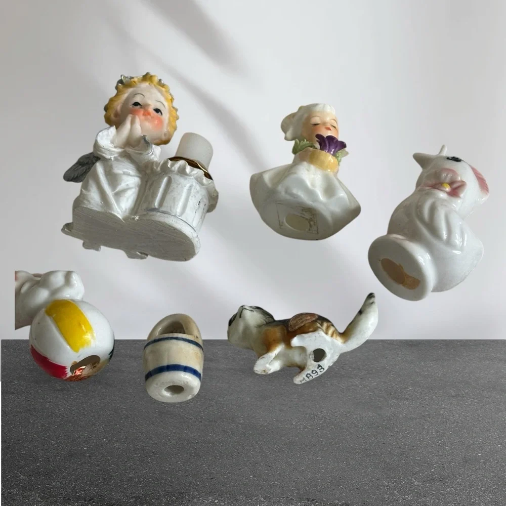 Figurines Set of Assorted Small Pets Multicolor